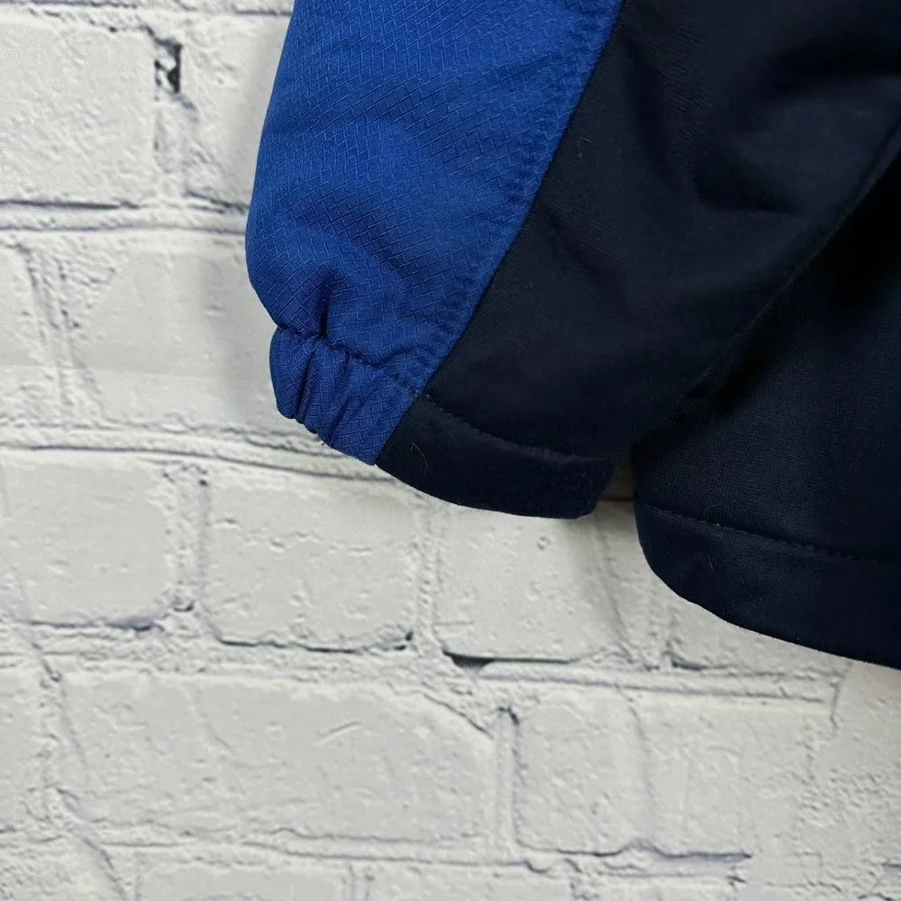 Starter‎ Men's Vintage Fleece Lined Spellout Athletic Jacket, Size L, Navy/Blue